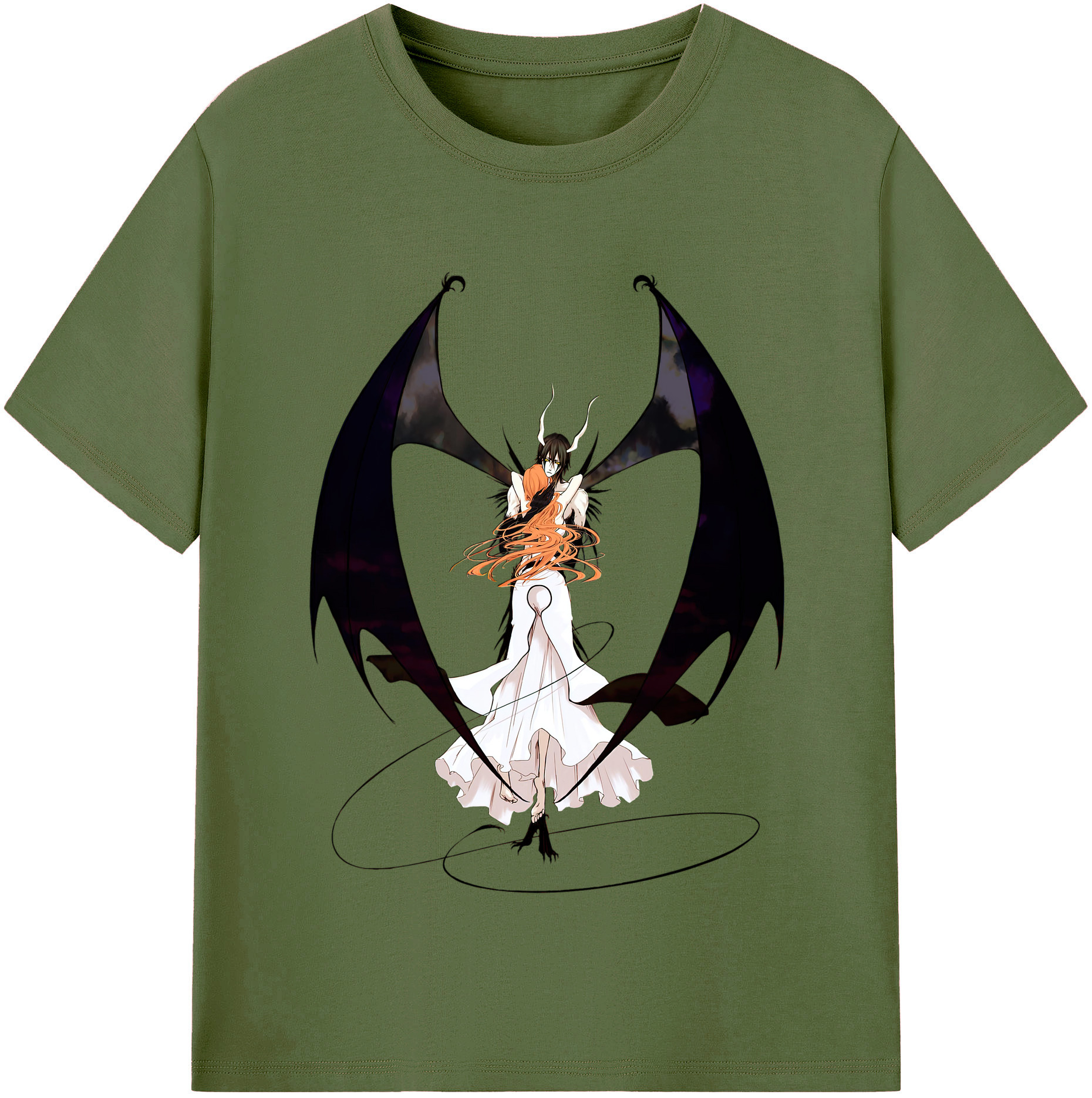 （画像用） ブリーチ ウルキオラ·シファー BLEACH Ulquiorra cifer 綿100％半袖Tシャツ（フロントプリント）